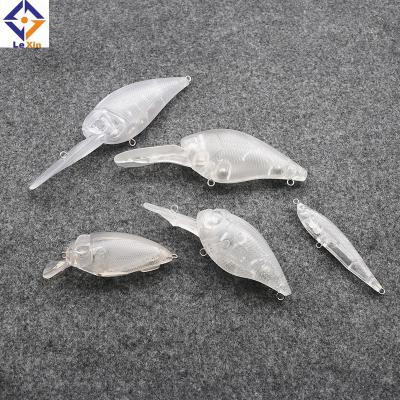 China Plastic Unpainted Empty Snap Crankbait Fishing Lure for sale