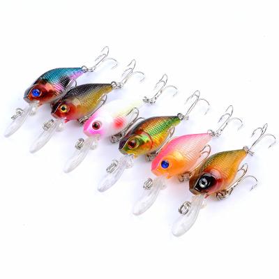 China ABS Plastic Crank Fishing Lures Baits 4.5g 6cm Artificial Hard Fishing Tackle Carp Fishing Crankbait for sale