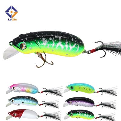 China ABS 2021 new style 50MM 60MM crankbait minnow mini lipless lures 3d king of anyfish for sale