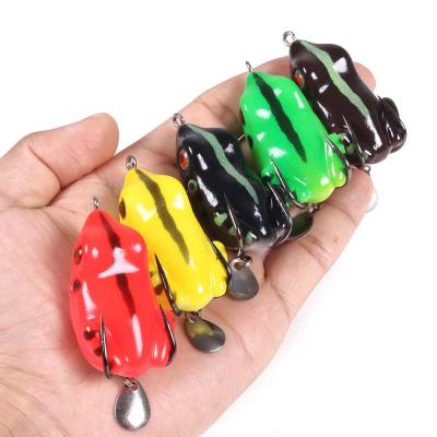 China High Quality Artificial Floating Frog Speed ​​5.5cm Frog Lure 11g Soft Fishing Lures for sale