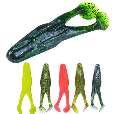 China Hot Sale Silica Gel Crank Bait Frog Lure Topwater Jumping Frog Soft Frog Lure for sale