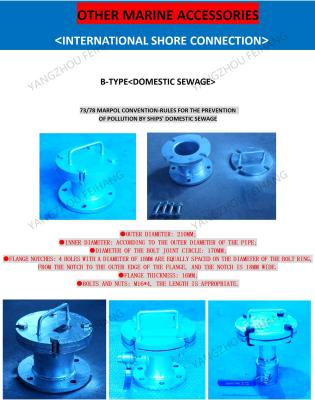 China Domestic Sewage Shore Connection BJ10040 CJ/T3657-94 , B6040 CJ/T3657-94 International Discharge Connection for sale