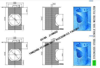 China Como medir o tamanho do material do elemento de filtro do filtro da caixa de mar: De aço inoxidável à venda