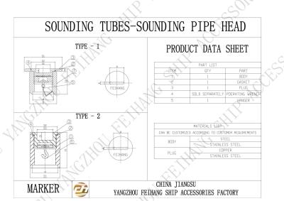 Китай DN40-DN150 Stainless Steel Sounding Tubes Stainless Steel Sounding Heads продается