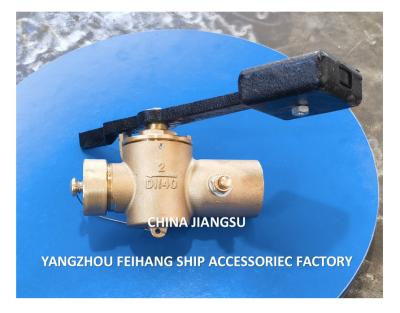 Cina China Bronze Weighted Lever Self Closing Sounding Cock Threaded Bsp Model FH40 Cb/T3778-1999 in vendita