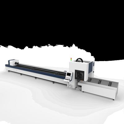 China SERVO MOTOR Laser Cutting Machine 2 Chunks 6m Laser Metal Tube Pipe Cutting Machine For 220mm Tube Bevel Cutting Machine for sale