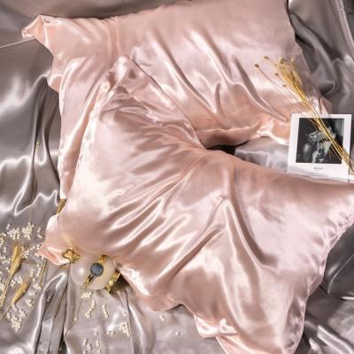 China Luxury Anti Dust Mite Grade 6a 16/19/22 Momme Mulberry Silk Pillowcase Certified Zipper Silk Pillowcase for sale