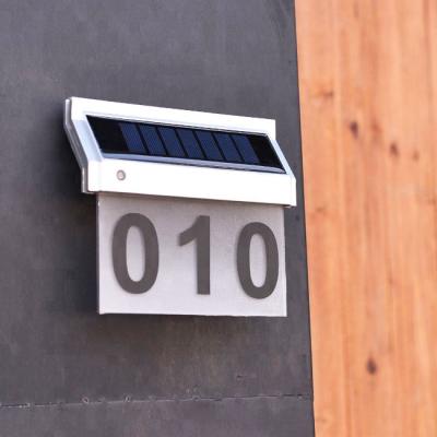 China LANDSCAPE LOYAL house number sign, solar house number light, solar light house for sale