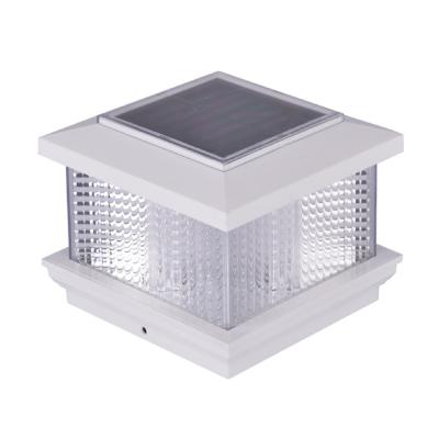 China Outdoor Garden Landscape 5X5 Color Fence Solar Wall Lights Waterproof Led Fence Light for sale