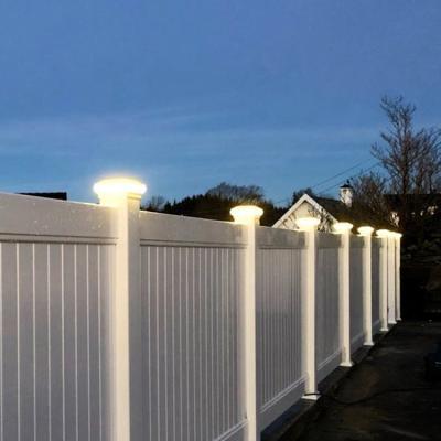 China High Efficient Low Voltage 12v Outdoor Garden 5x5 Plastic Fence Post Cap Led Landscape Light for sale