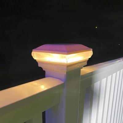 China High Low Efficient Plastic Outdoor Garden 4x4 , 5x5 Garden Voltage 12v Fence Post Cap Led Landscape Light for sale