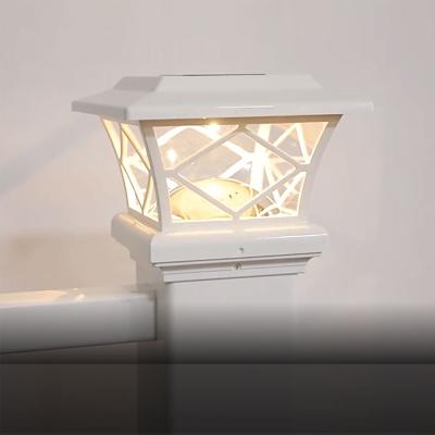 China Easily Assembled Ip44 Solar Gate Powered Decorative Led Garden Square Out Gate Column Light for sale