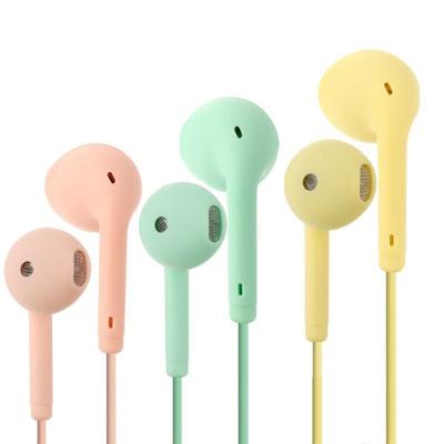 China hot sale u19 Macaron 3.5MM Super Earbuds Bass Music Headset For Mobile Phone In-Ear In-Ear Wired Earphone and Earphone for sale