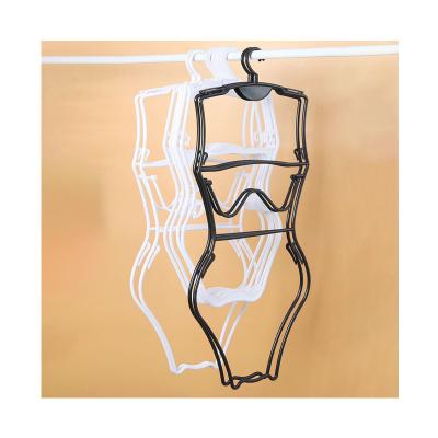 China Anti Slip Body Shape Plastic Swimwear Bikini Hangers Swimming Pants Swimsuit Hanger for sale