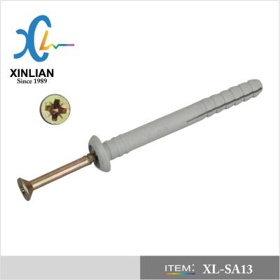 China 6*60 Nylon Nylon Nail In Plug Anchor Linkages for sale