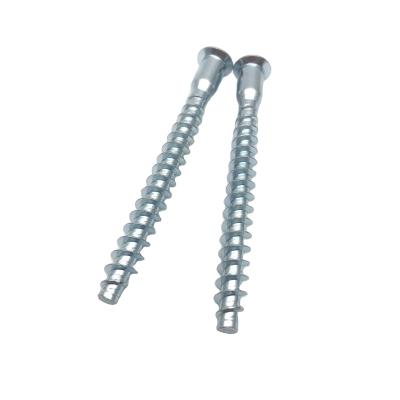 China Factory Wholesale Flat Hex Socket Furniture Fittings Cabinet Confirmat Screw 7*70mm for sale