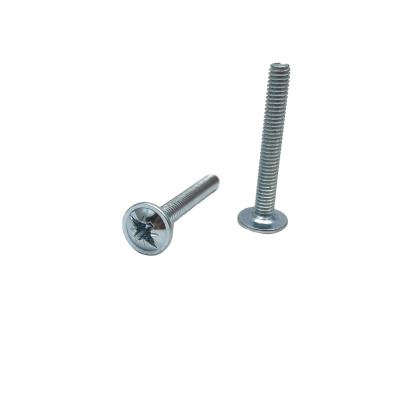 China DIN967 Drive Wholesale Carbon Steel Pozi Head Truss Factory Truss Machine Screw Galvanized Handle Screw for sale