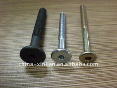 China hex plug around flat head furniture screw XL for sale