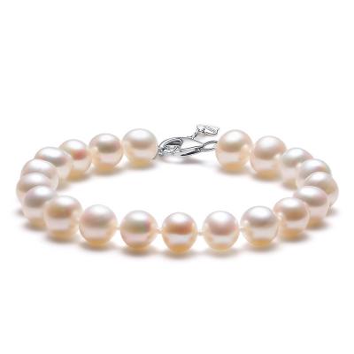 China Haiyang Girl Graceful Natural Stone Bead Bracelet 925 Sterling Silver With Wholesale Price Woman for sale