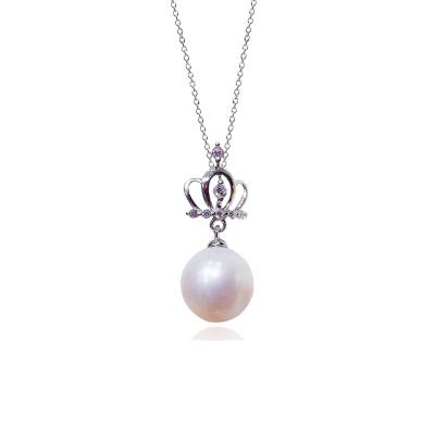 China Graceful Haiyang jewelry charms collar de perlas pearl necklace 8-9mm sterling silver freshwater pearl necklace 925 for sale