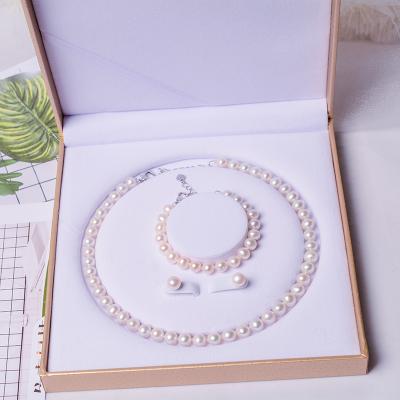 China CLASSIC Mothers Day Jewelry Set AAA Pearl Jewelry Set Real Pearl Necklace Freshwater Pearl Sets for sale