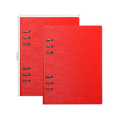 China Plastic Business Promotional A5 Waterproof Gift With Ring Binder Loose Leaf Custom Notebook for sale