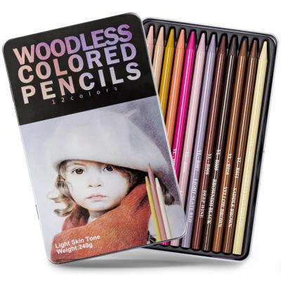 China Write Smoothly No Crayon Wholesale Wooden Color Pencil Kids Drawing Set Of 12 Colored Pencils for sale