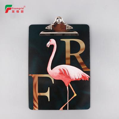 China vigorous & Eco - Friendly High Quality Custom Printed MDF Clipboard Metal Jumbo Clipboard Clip for sale