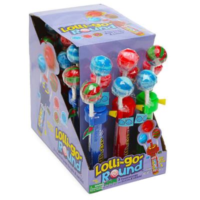 China Funny Cartoon Toys New Porcelain Stretch Spinning Candy Toy With Lollipop for sale