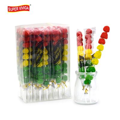 China Wholesale Shaped Glucose Flavor Jelly Ball Traffic Light Soft Jelly Lollipop Gummy Candy for sale