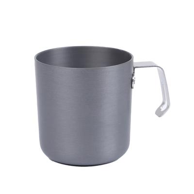 China Wholesale 300ml Custom Outdoor Portable Lightweight Fishing Aluminum Coffee Cup Mug for sale