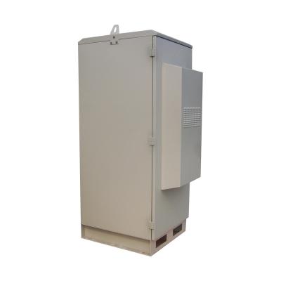 China Galvanized iron outdoor battery cabinet with air conditioner, IP55 telecommunication base station power battery backup cabinet ZK-320B for sale