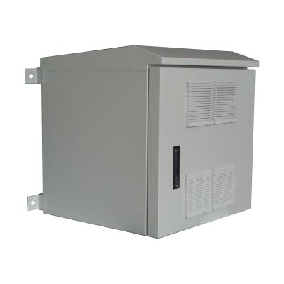 China Outdoor wall mounted galvanized steel sheet telecommunication cabinet adopts fan ventilation for heat dissipation for sale