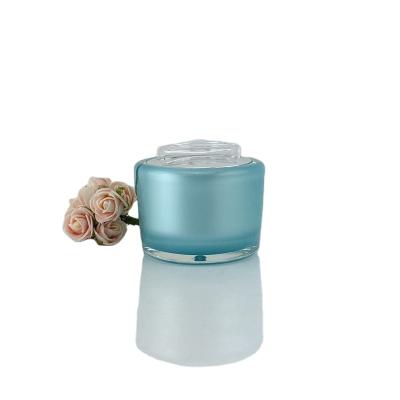 China Cosmetic New Products Round Shape Cosmetic Packaging Sets Round Acrylic Cream Jars for sale