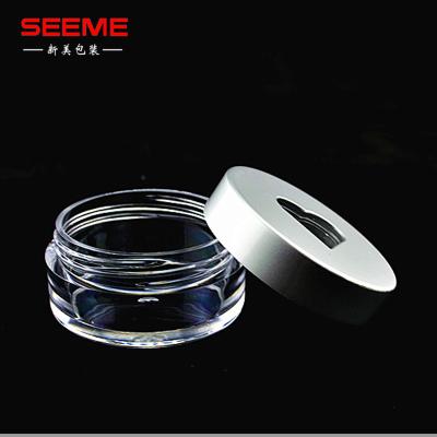 China 3g hand cream /empty cream face cream jars, 3ml small clear cosmetic jars sample bag containers plastic cheap plastic as skin care ps for sale