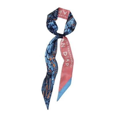 China Long Factory Outlet Europe and America Shrink Silk Scarf Hair Accessories Scarf Neck Belt Scarf for sale