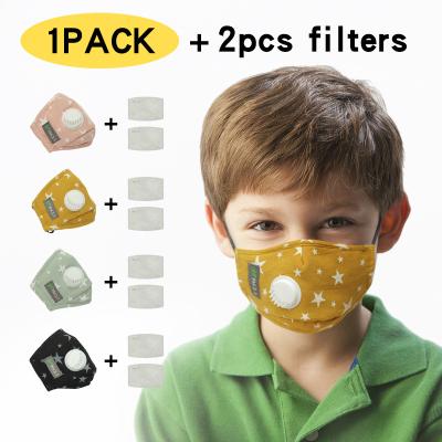 China Fast Tongue Mask Delivery Kids Cotton Cartoon Design Maskes With Filter Valve Washable Reusable Outdoor Maskes PM2.5 Fashion Facemask for sale