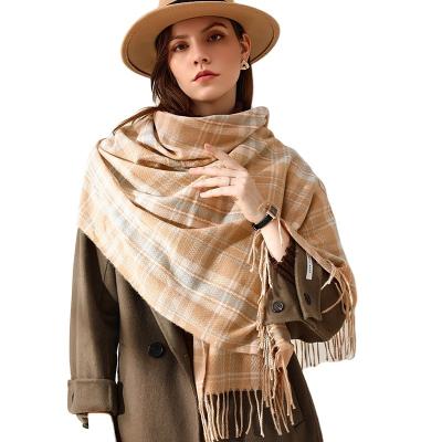 China Autumn Winter Shawls Good Quality Cashmere Wholesale Luxury Scarf Women Double Sided Warm Scarf for sale