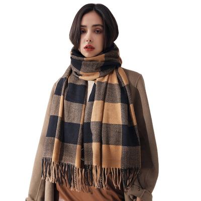 China Different Kinds Of Luxury Cashmere Scottish Scarf Series Elegant Cashmere Woman Scarf for sale