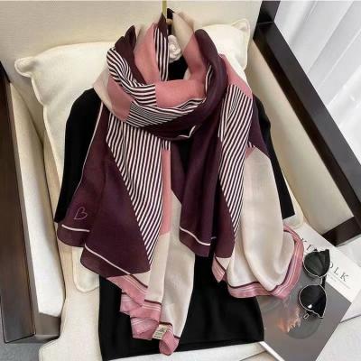 China Promotional Fashion Design Latest Fashion Cotton Long And Printed Shawl Cotton Print Shawl Canvas Scarf for sale