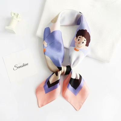 China Printing Fashion 70cm Square Scarf Ladies Promotional Scarves From China's Latest Design Scarf for sale