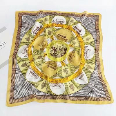 China 2021 Printing 2021 New Fashion 70cm Scarf China Square Scarves Luxury Scarves For Winter for sale