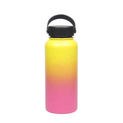 China Sustainable 550ml With Straw Double Wall Stainless Steel Sport Water Bottle for sale