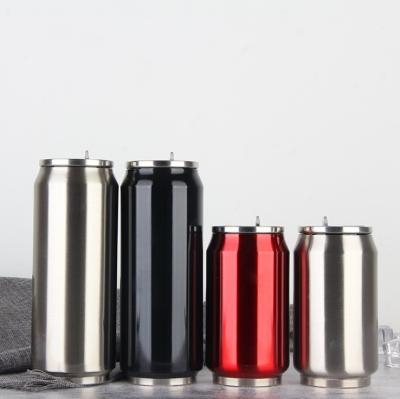 China Custom Personal Care 350/500ml Logo Metal Double Wall Stainless Steel Vacuum Insulated Small Cup Bottles for sale