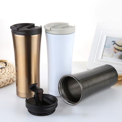 China 2020 New Sustainable 500ml Double Wall Tumbler Stainless Steel Vacuum Insulated Sports Water Bottle for sale