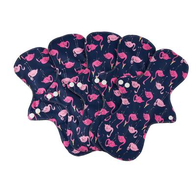 China Super Absorbent Reusable Menstrual Sanitary Napkin Cloth Bamboo Sanitary Pads for sale