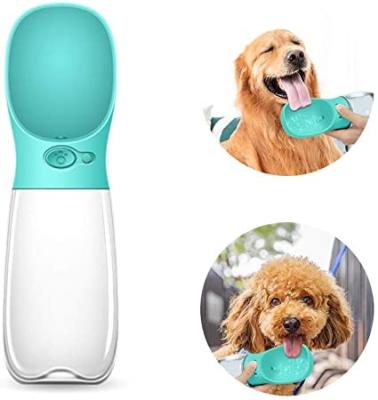 China Wholesale Automatic Stocked Leak Proof Travel Dispenser 350ml Portable Plastic Dog Water Bottle for sale