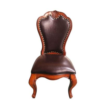 China Hot Sale Convertible American Style Luxury Antique Carved Wood High Quality Children Dining Chair for sale