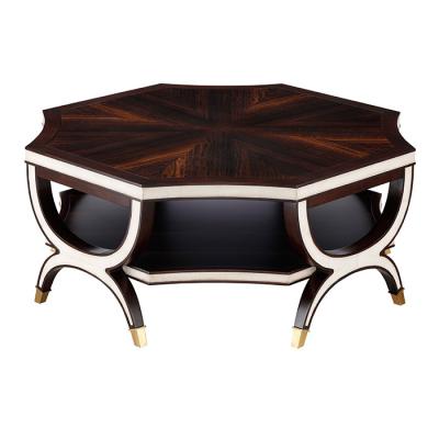 Κίνα 2021 modern new modern wooden coffee table round living room furniture carving wooden coffee tables classic προς πώληση