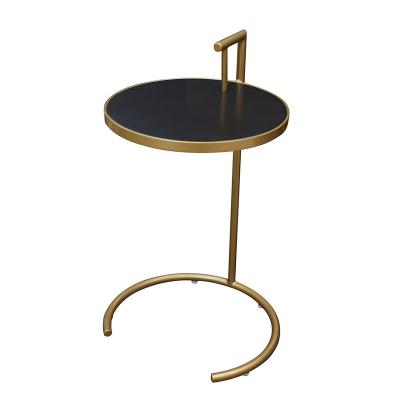 China Black Gold Stainless Steel Round Tray For Coffee Table For Living Room Furniture (Others) Adjustable Luxury Modern Small Space en venta